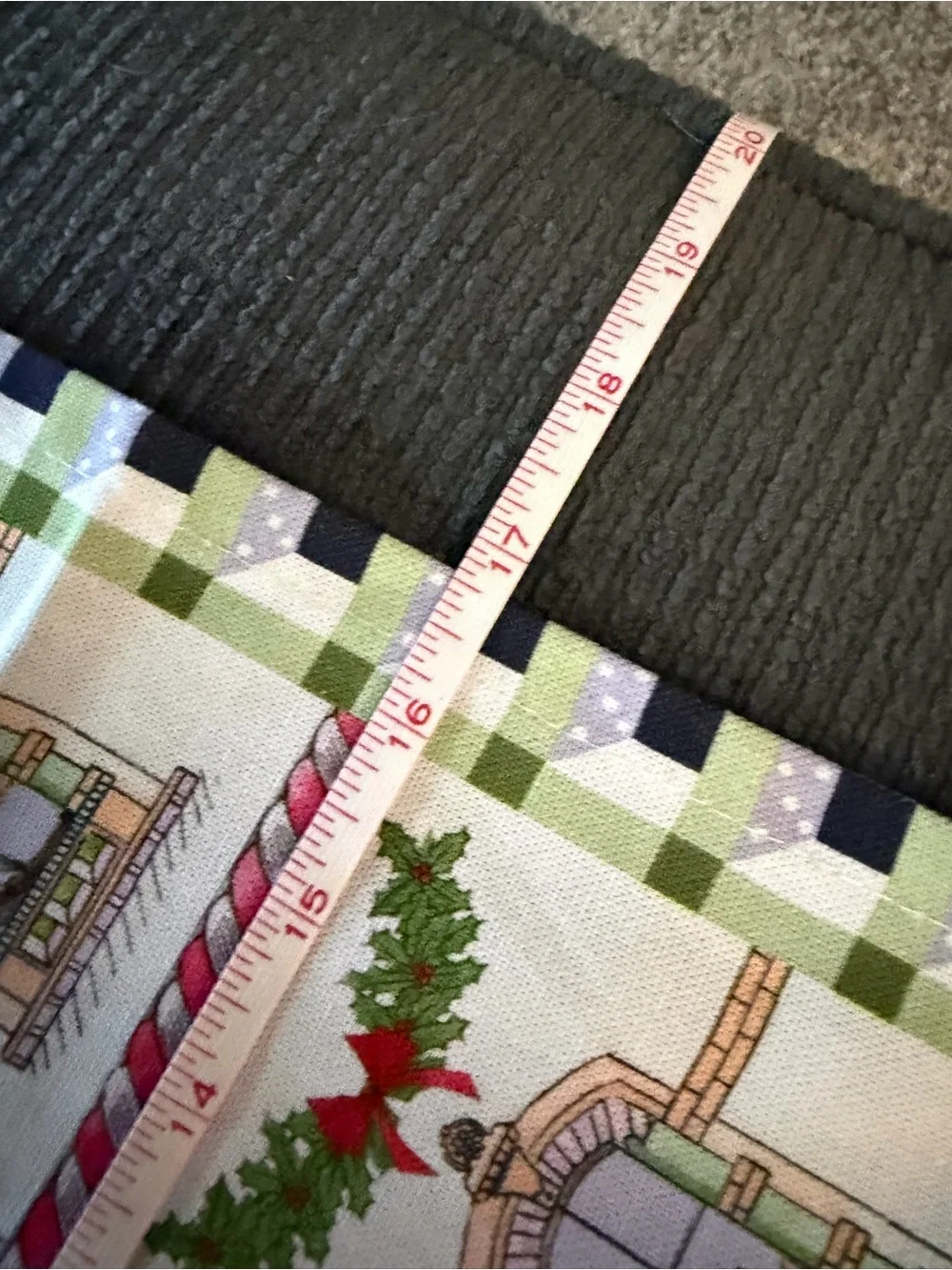 Festive Christmas Advent Towel - Holiday House Design